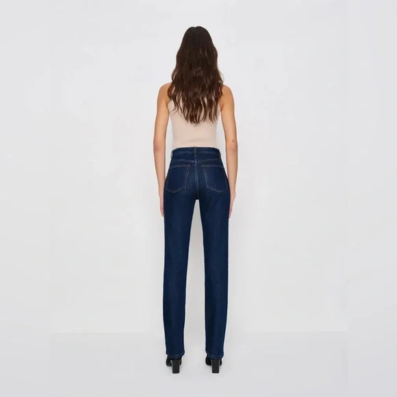 NWT Reformation Jax Stretch High Rise Straight Jeans‎ in Seneca in Size 30 - Picture 2 of 13